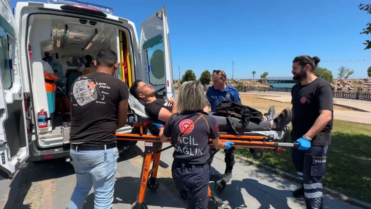 Samsun'da parkta hareketesiz yatarken bulundu