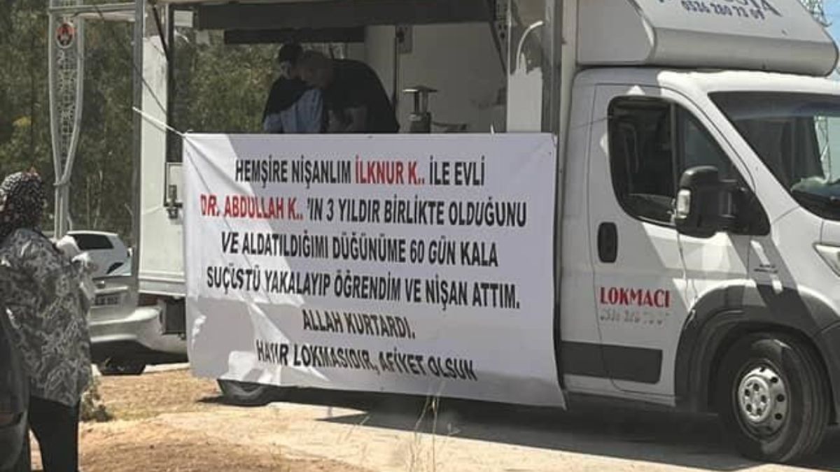 Adana'da nişanlısının kendisi aldattığını öğrenen adam lokma dağıttı
