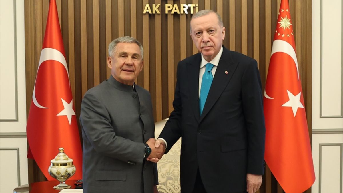 Cumhurbaşkanı Erdoğan, Tataristanlı mevkidaşı Minnihanov'u ağırladı
