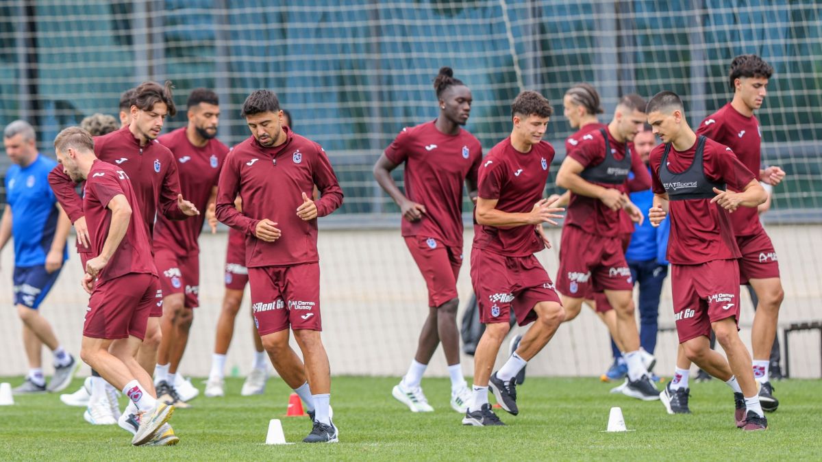 Trabzonspor'da sabah idmanı tamamlandı