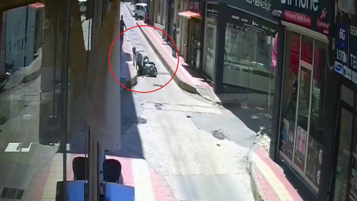 Samsun'da motosiklet kaydı, yolcusu yaralandı