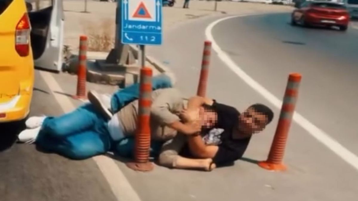 Adana'da ilginç kavga kamerada