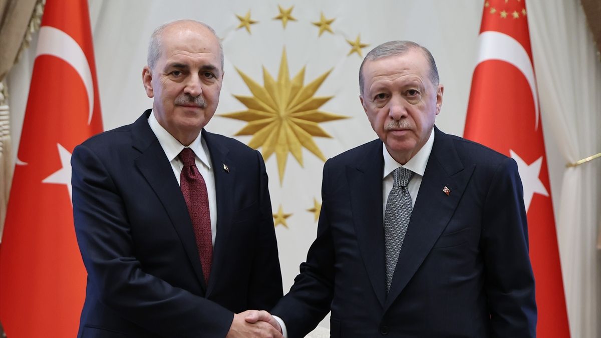 Cumhurbaşkanı Erdoğan, Numan Kurtulmuş'u Beştepe'de kabul etti