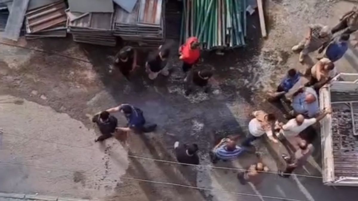 Hatay'da bir şantiyede iki grup arasında kavga: Polis havaya ateş açarak ayırdı