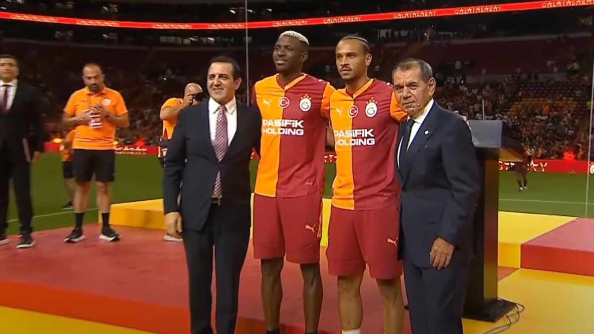 Galatasaray'da Osimhen ve Sane imzayı attı