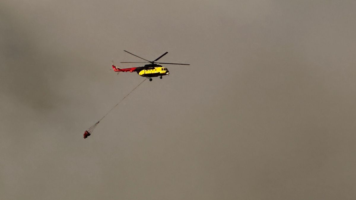 Karabük'te orman yangınına müdahale sürüyor
