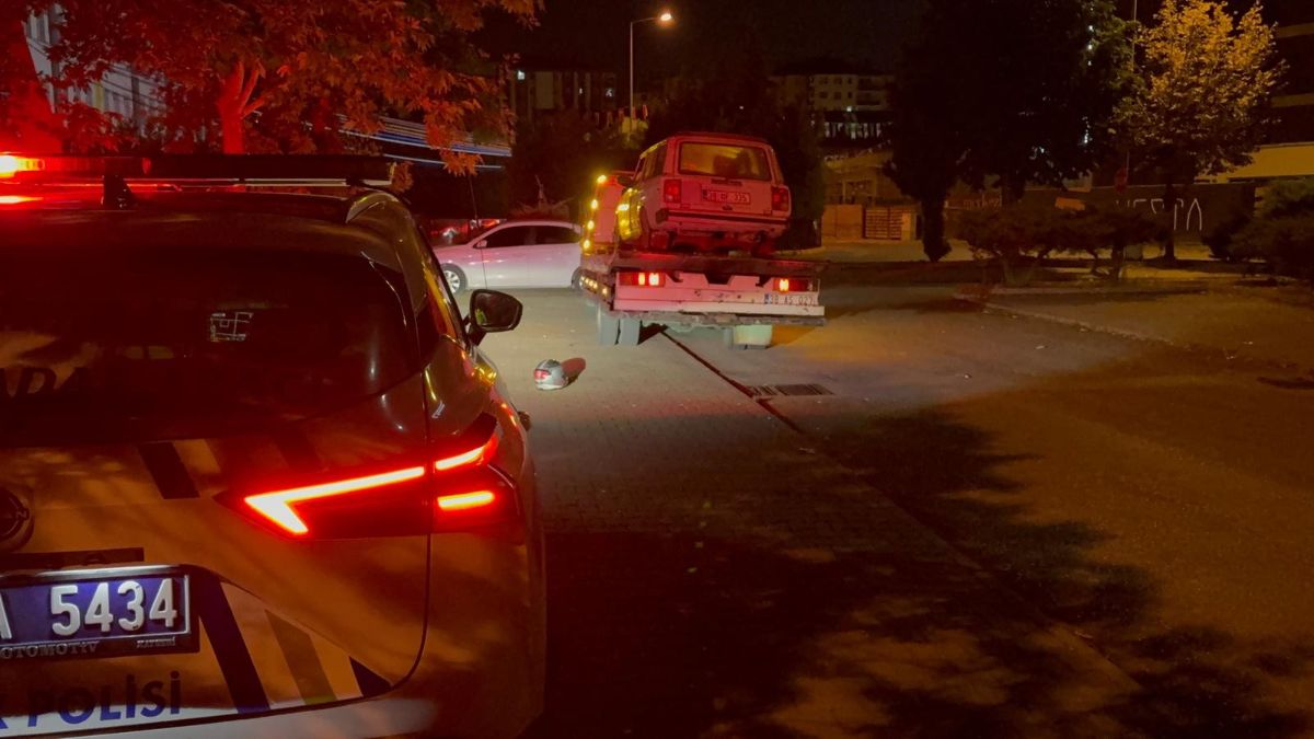 Kayseri'de polisten kaçan motosikletli kaza yapmış halde bulundu
