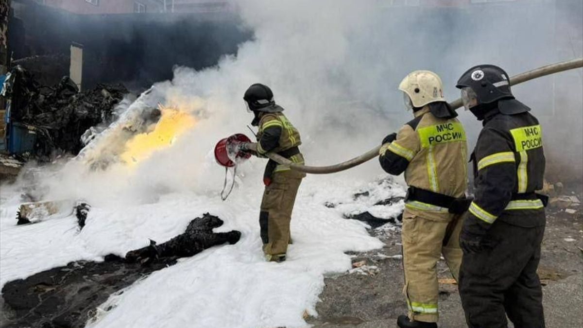 Rusya'daki Dağıstan bölgesinde helikopter düştü: 4 kişi öldü