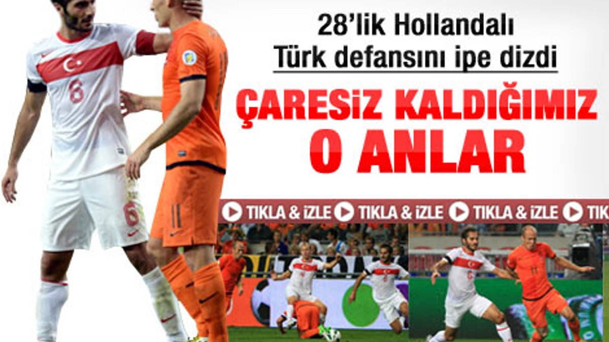 Robben Türk defansını perişan etti