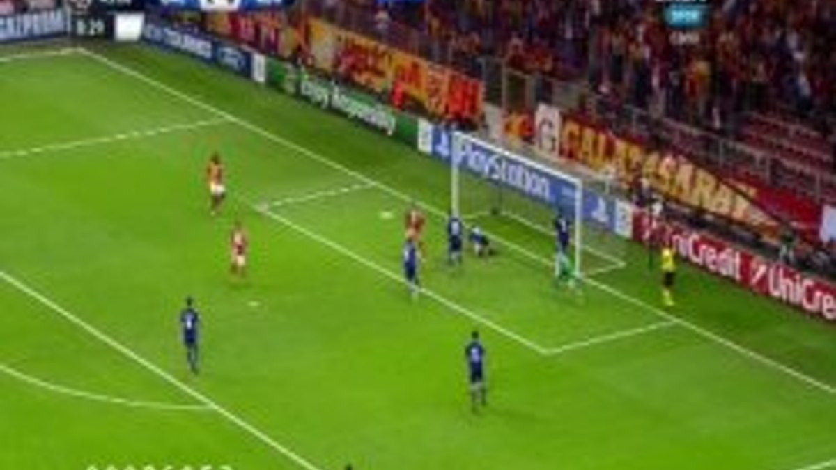 Galatasaray-Kopenhag maçında Drogba'nın golü - izle