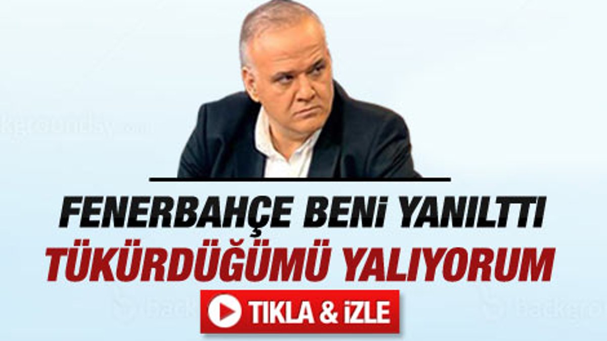 Ahmet Çakar: Şu anda tükürdüğümü yalıyorum - Video