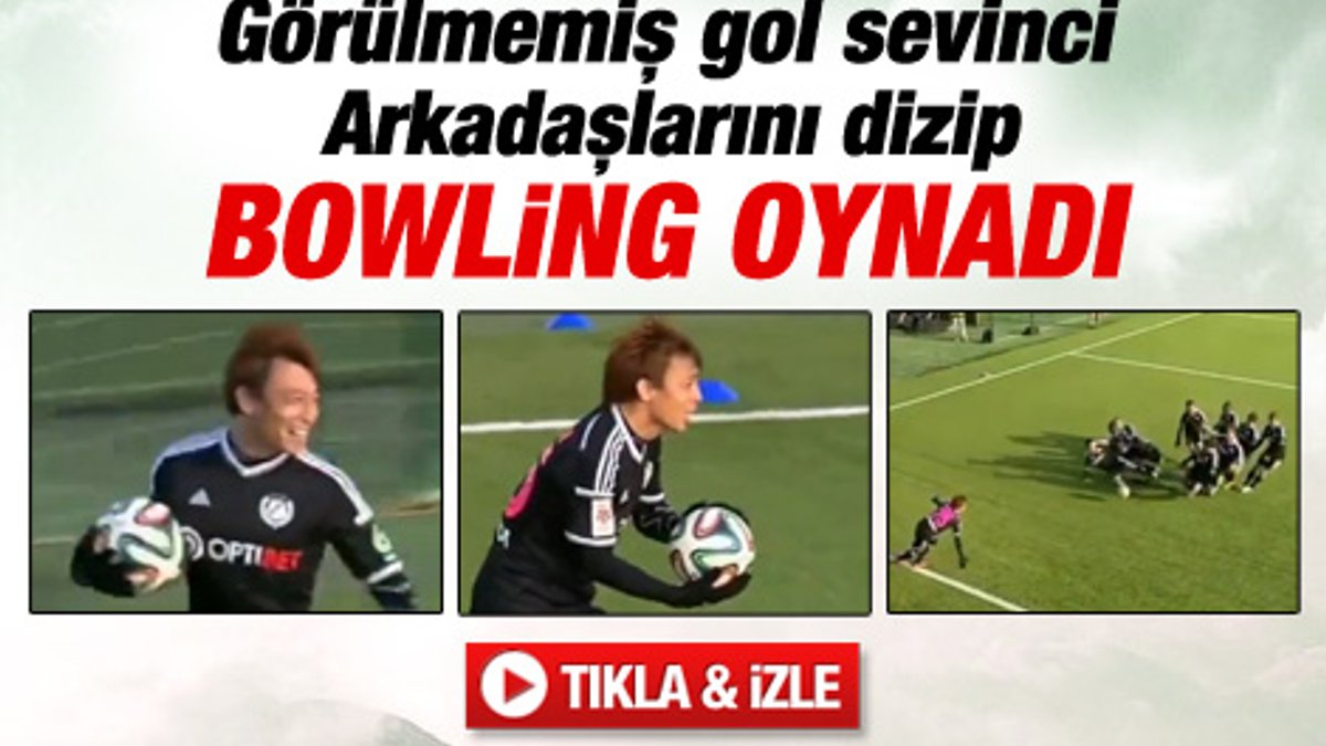 Estonya'da bowling usulü gol sevinci - Video