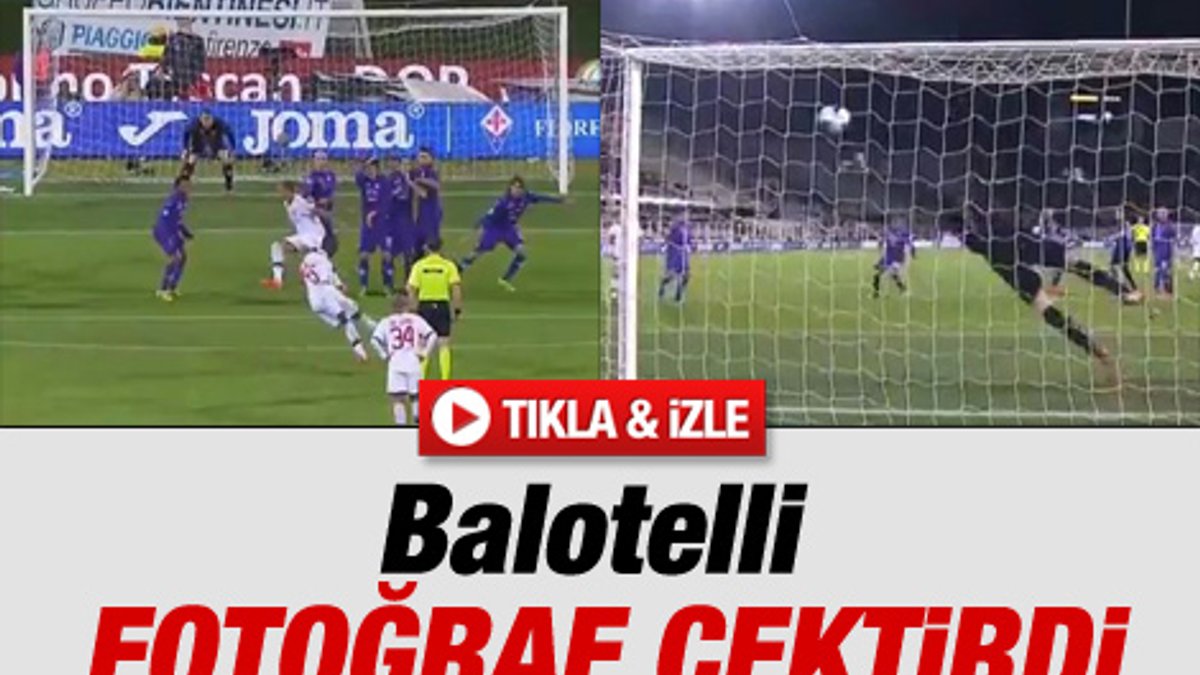 Balotelli'den Fiorentina'ya harika frikik golü - Video