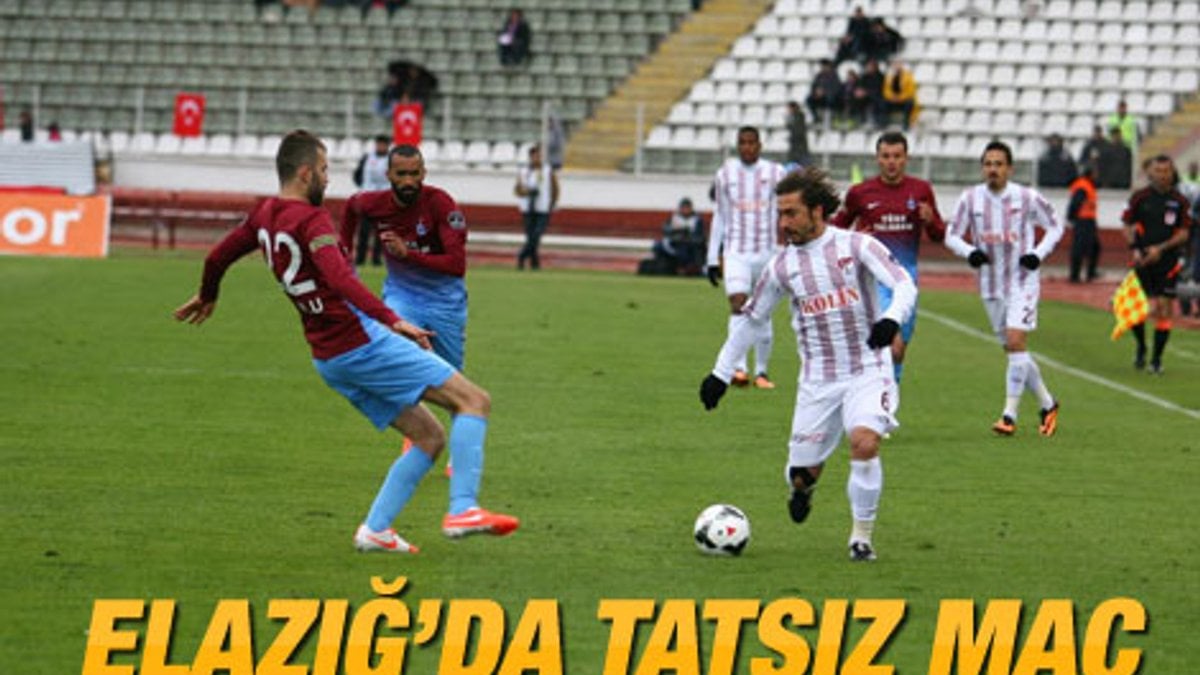 Elazığ ile Trabzonspor yenişemedi