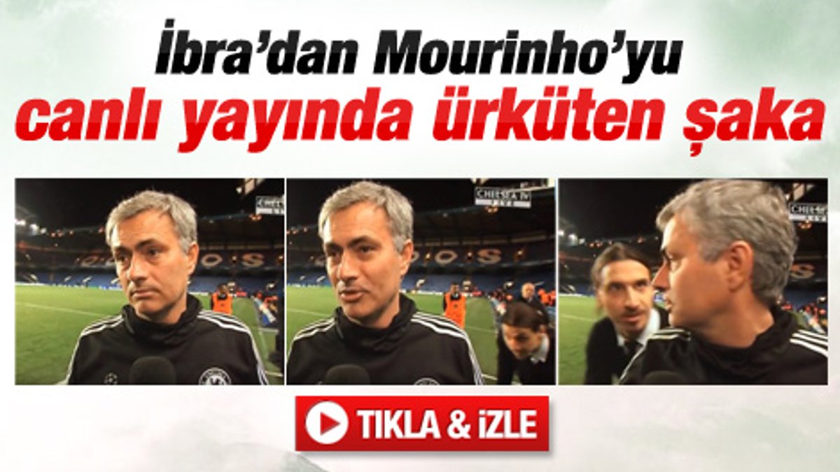 İbrahimovic'ten Mourinho'yu ürküten şaka