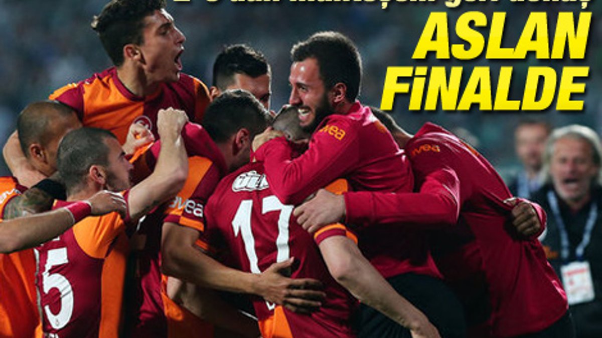 Galatasaray Bursa'ya 5 attı adını finale yazdırdı