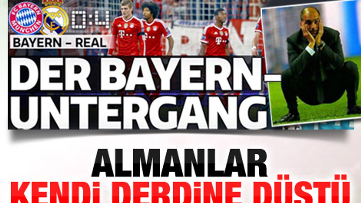 Alman basını Bayern'in çöküşünü yazdı