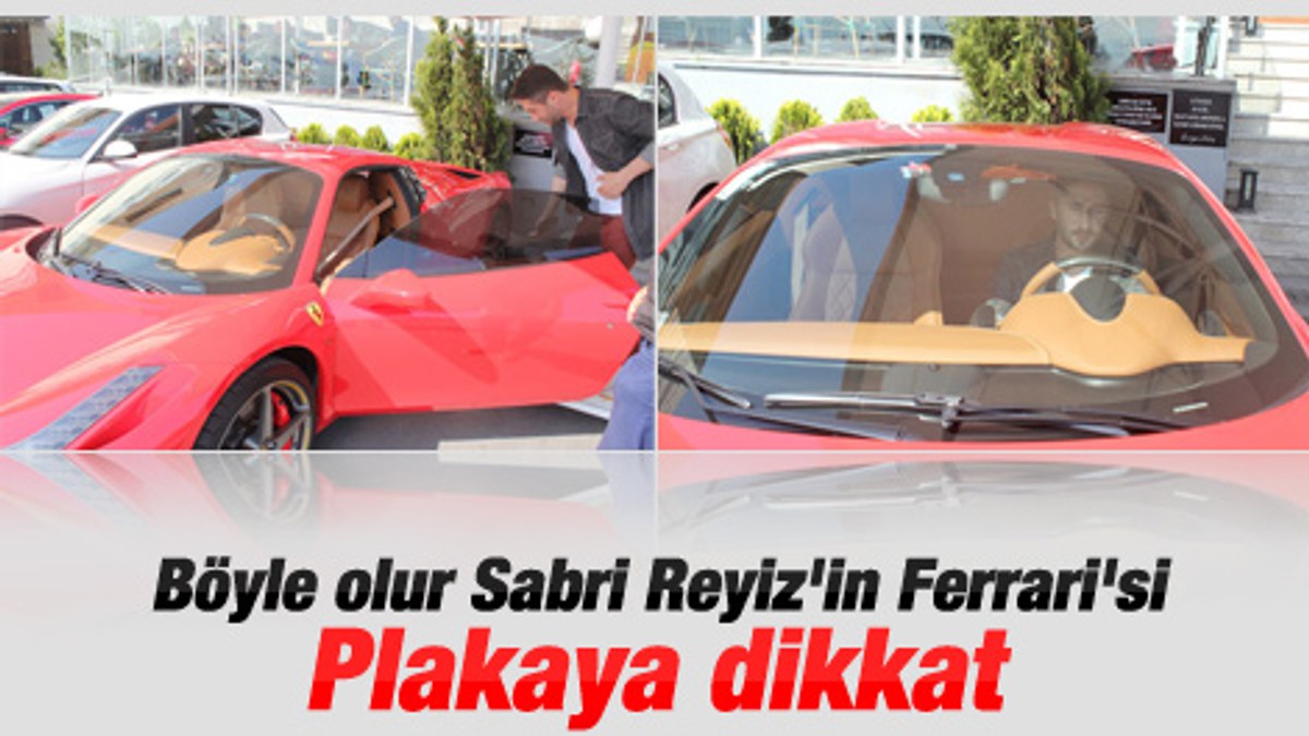 Sabri'nin Ferrari'sindeki detay
