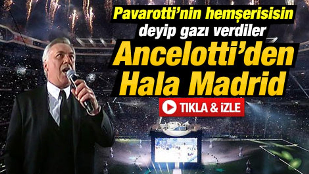 Carlo Ancelotti'den Real Madrid Marşı - İzle