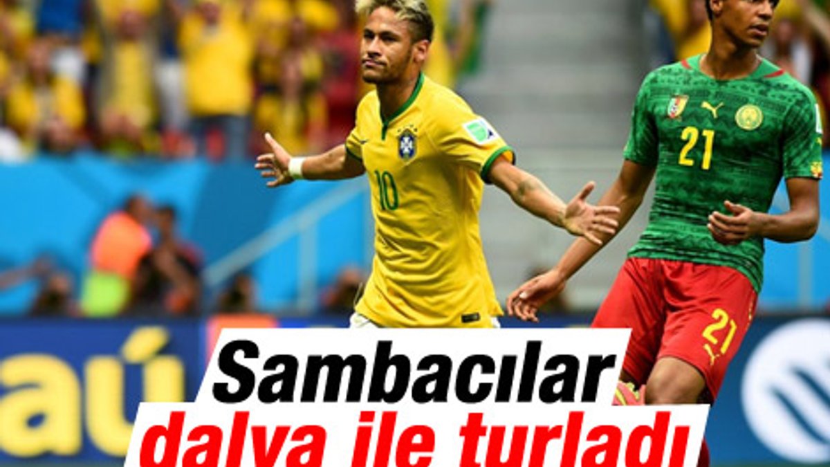 Dünya Kupası'nda Brezilya Kamerun'u yenerek turladı