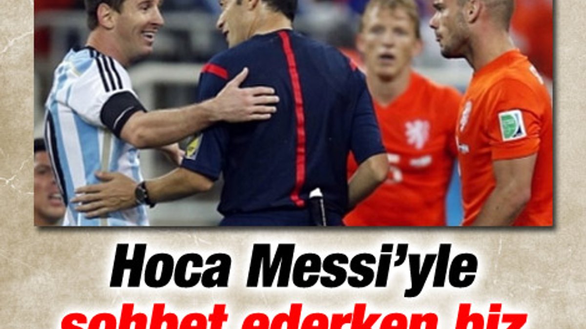 Sosyal medyada Messi ile Cüneyt Çakır'ın sohbeti