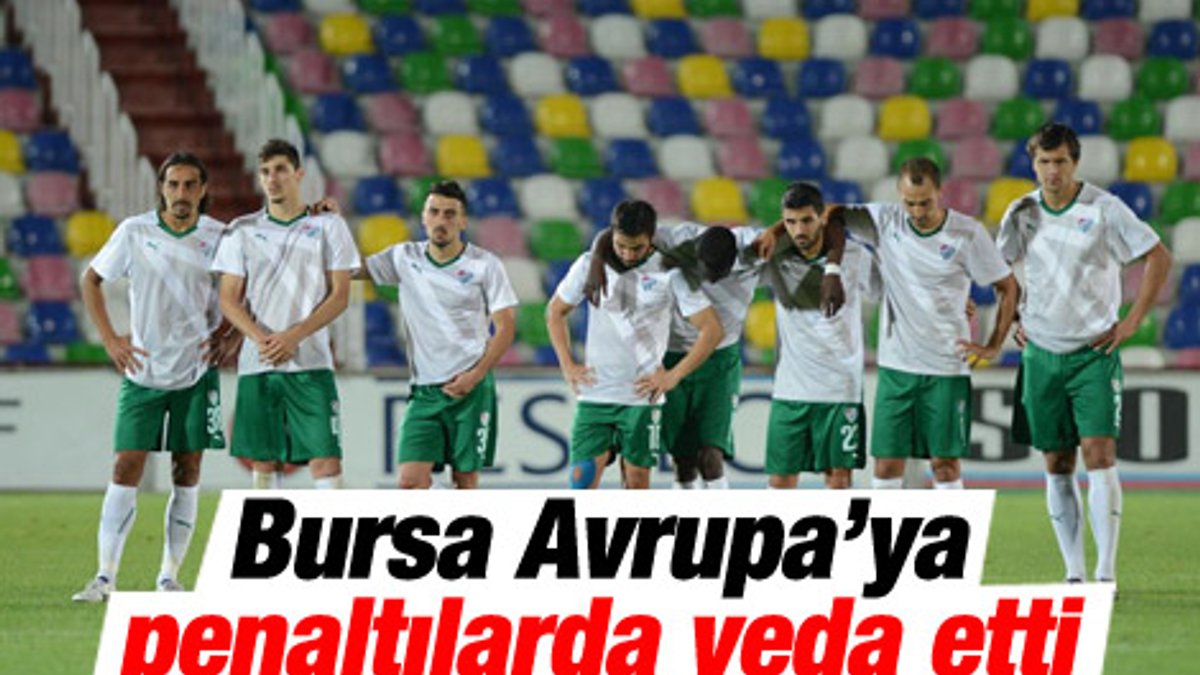 UEFA Avrupa Ligi'nde Bursaspor Chikhura'ya elendi