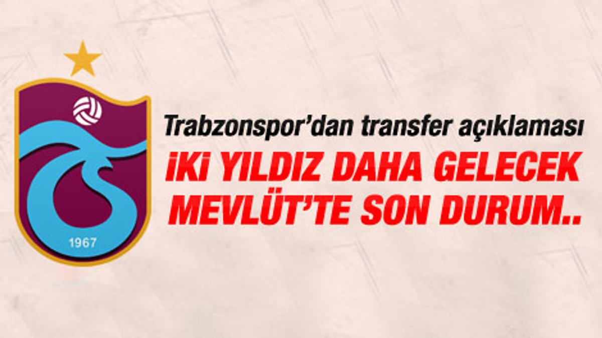 Trabzonspor'dan Mevlüt Erdinç açıklaması