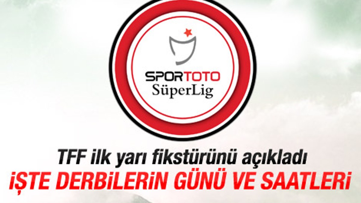 TFF Süper Lig'in ilk yarı fikstürünü açıkladı