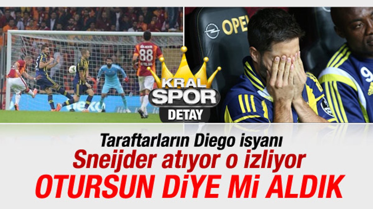 Taraftarlar isyanda: Sneijder atıyor Diego izliyor