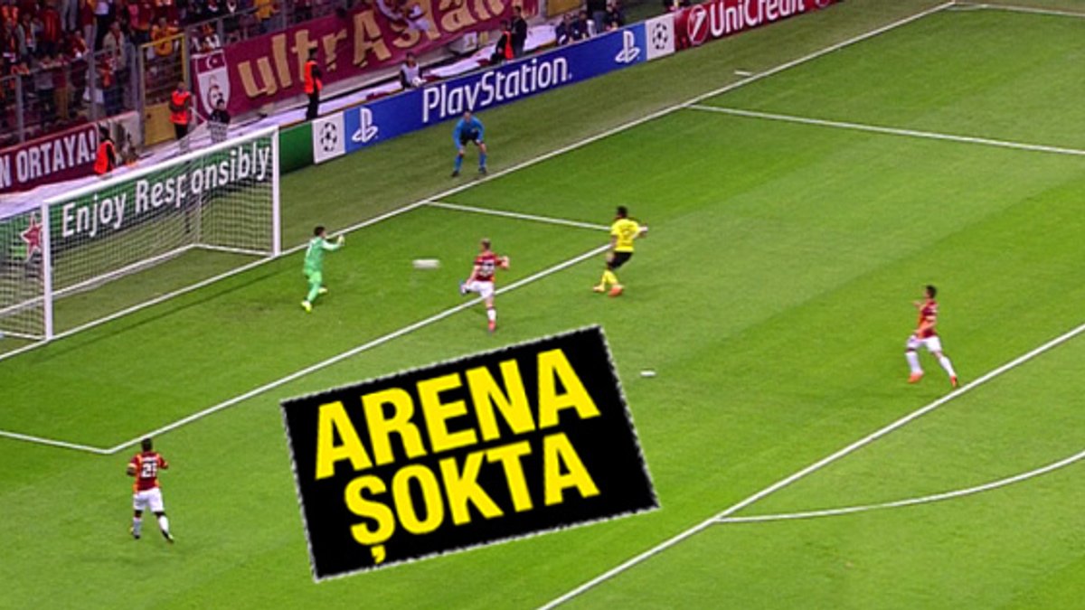 Arena'da ilk gol Dortmund'dan