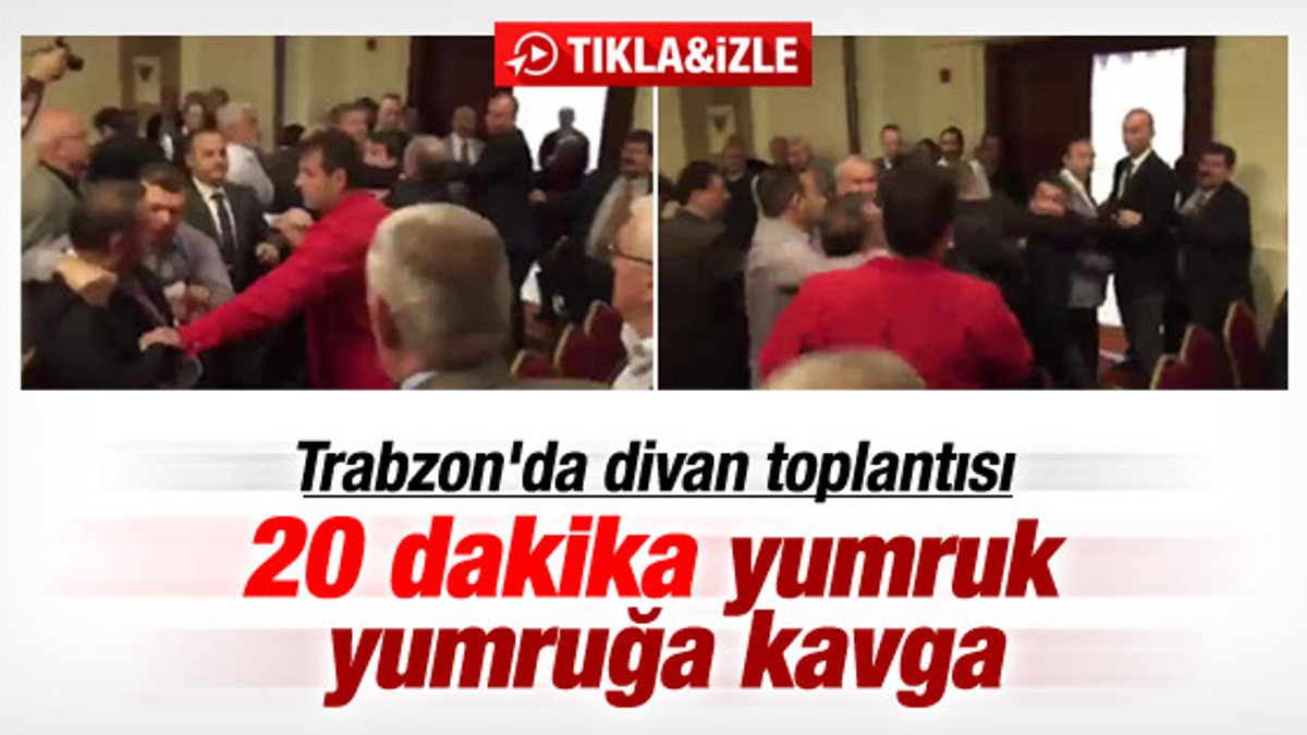 Trabzonspor'un Divan Kurulu toplantısında kavga çıktı