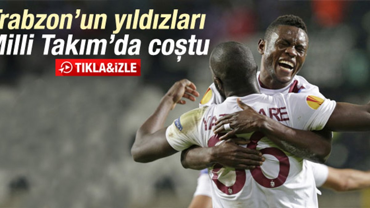 Trabzonspor'un Afrikalıları coştu İZLE