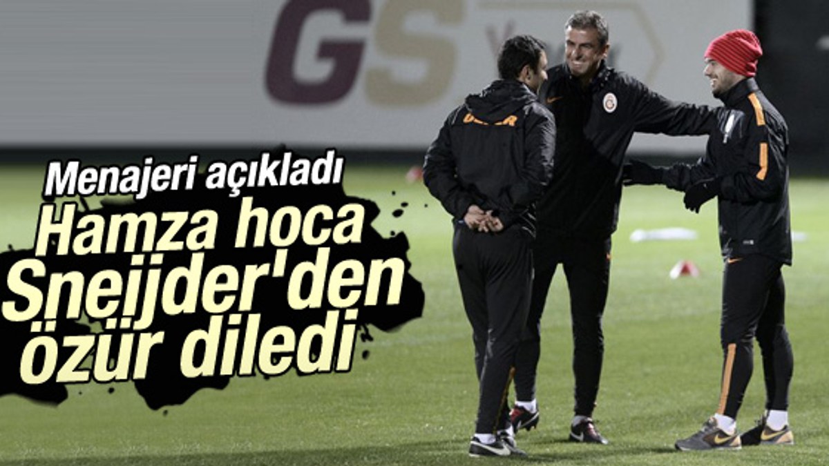 Hamzaoğlu Sneijder'den özür diledi