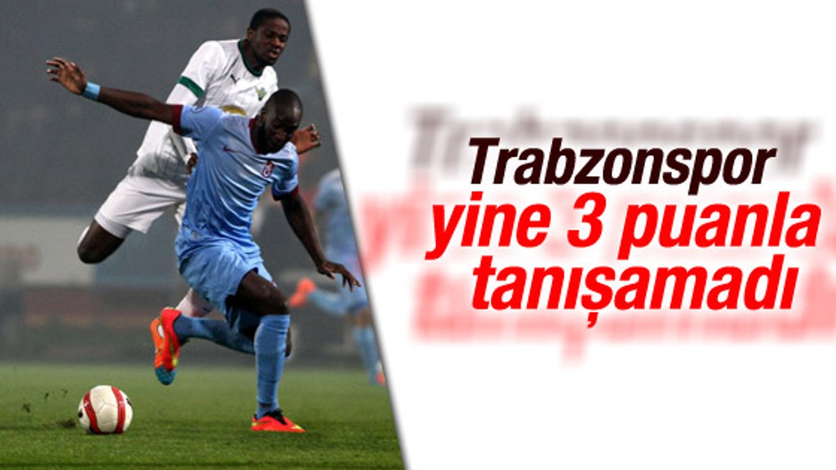 Trabzonspor-Akhisar Belediyespor maçı berabere bitti