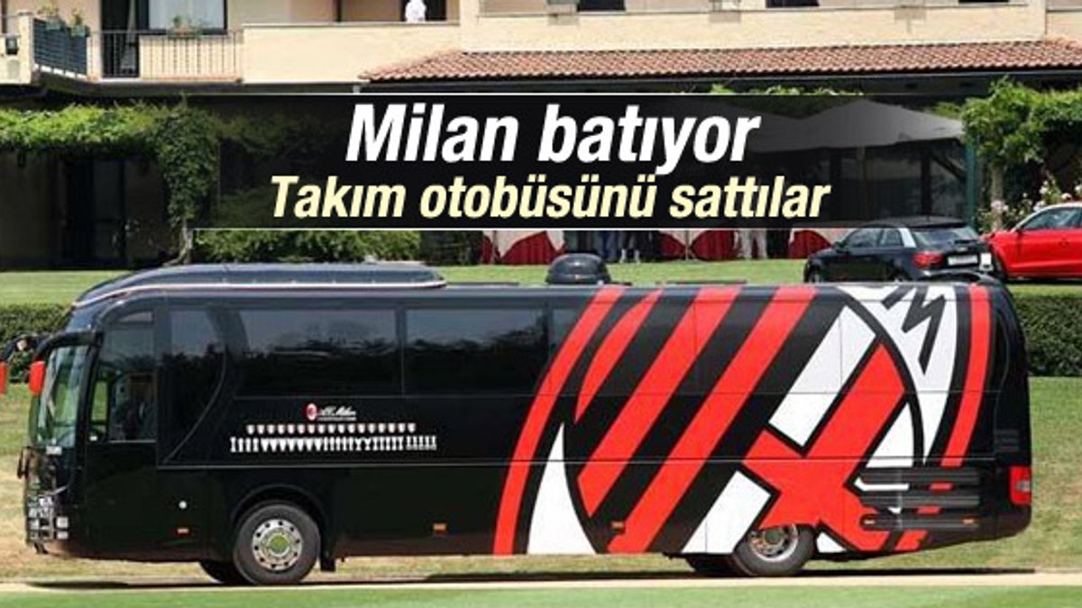 Milan tasarruf için takım otobüsünü sattı