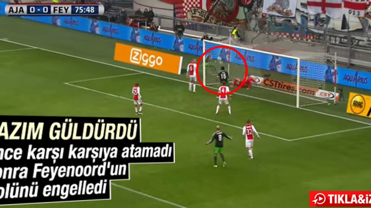 Colin Kazım, Ajax-Feyenoord maçına damga vurdu - İZLE