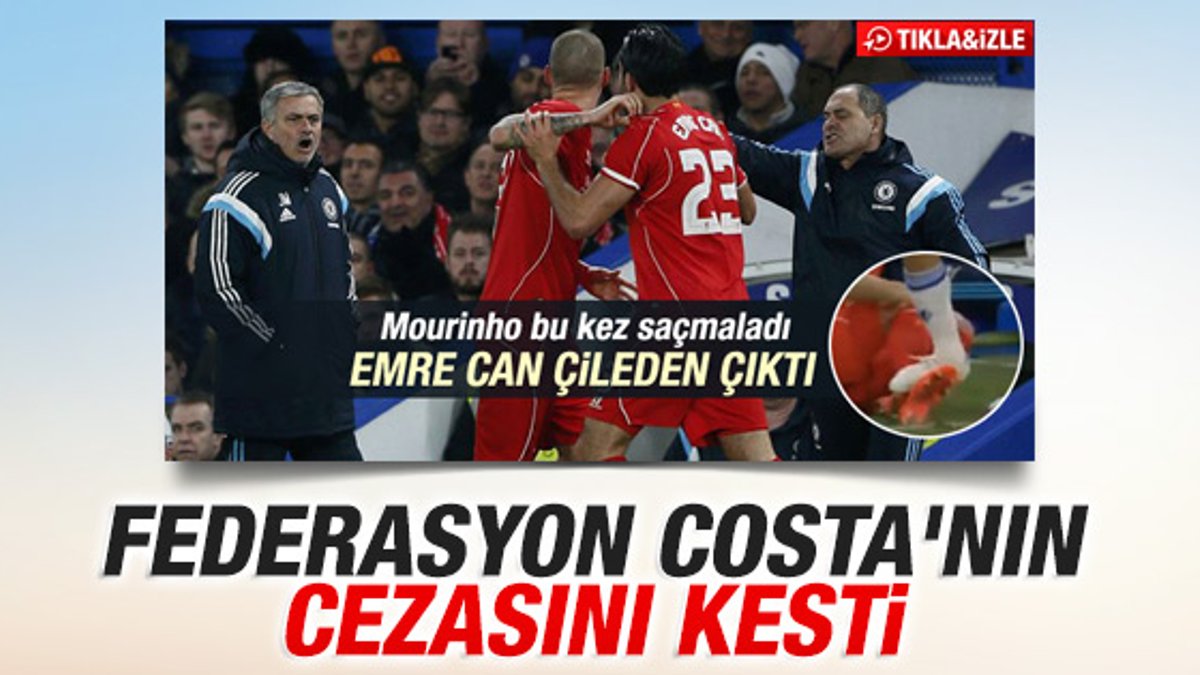 Diego Costa’nın cezası belli oldu