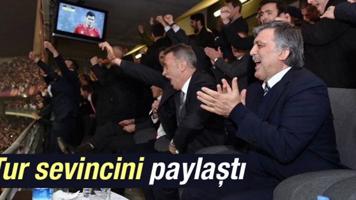 Abdullah Gül'ün Beşiktaş sevinci