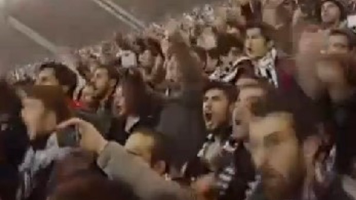 Taraftar kamerasından penaltı atışı (Beşiktaş-Liverpool)