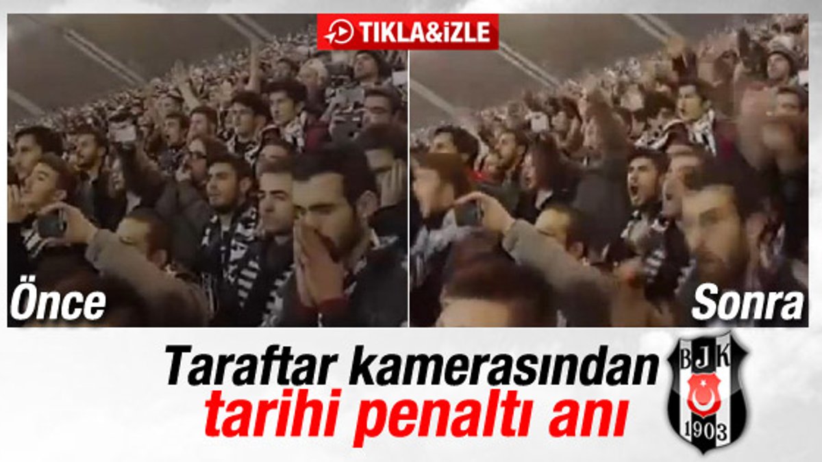 Taraftar kamerasından penaltı atışı (Beşiktaş-Liverpool)