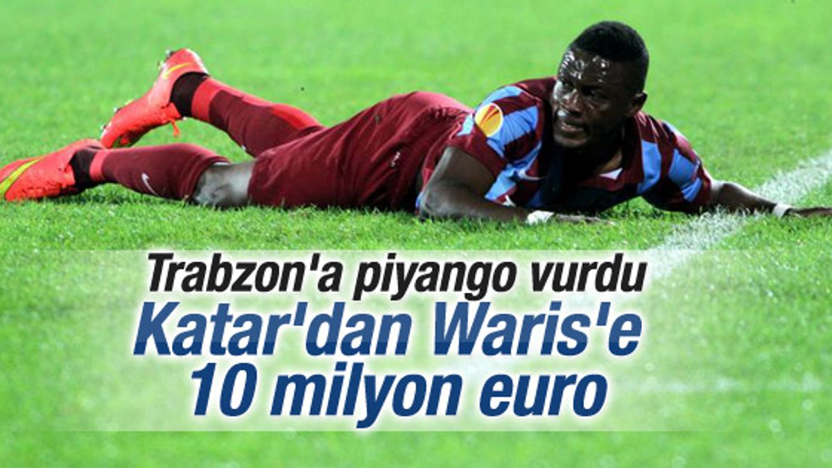 Trabzonspor'a Waris'ten servet