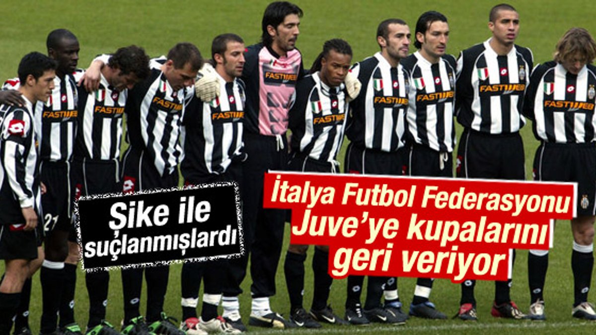 İtalya Federasyonu Juventus'a kupalarını geri veriyor