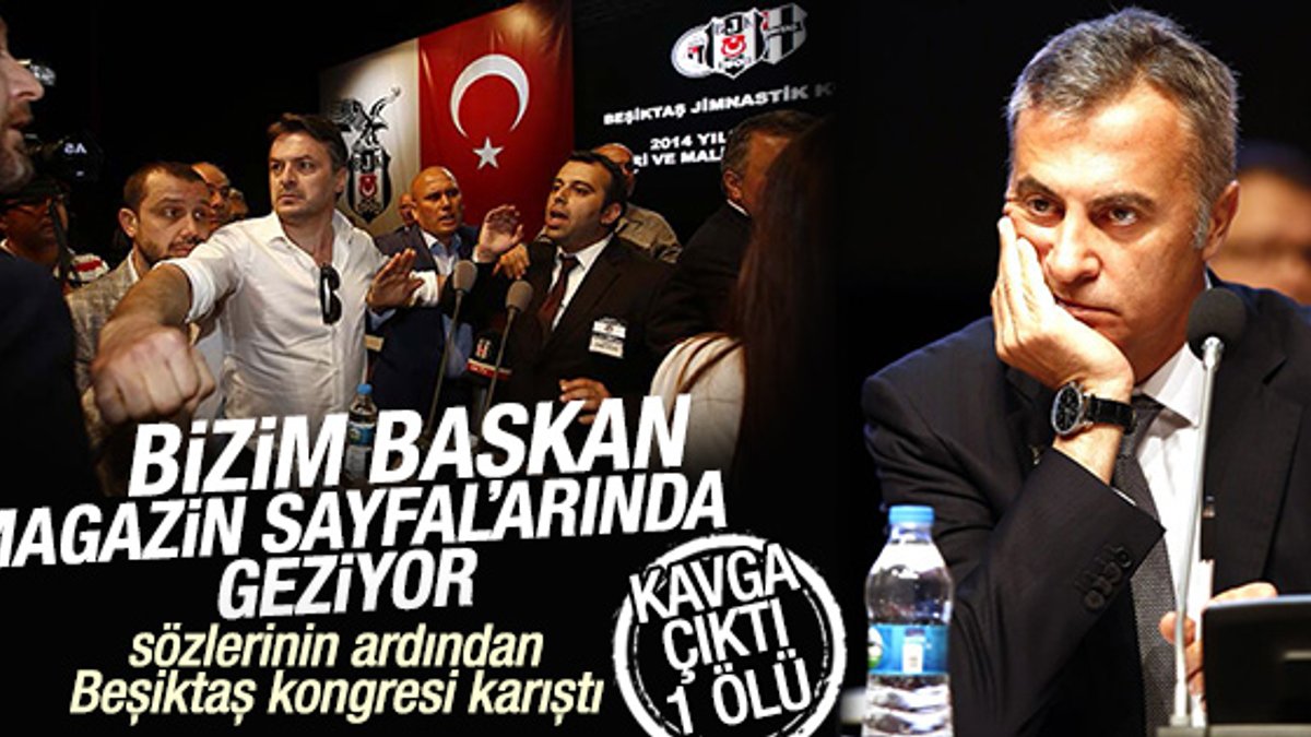 Beşiktaş Mali Genel Kurulu'nda salon karıştı