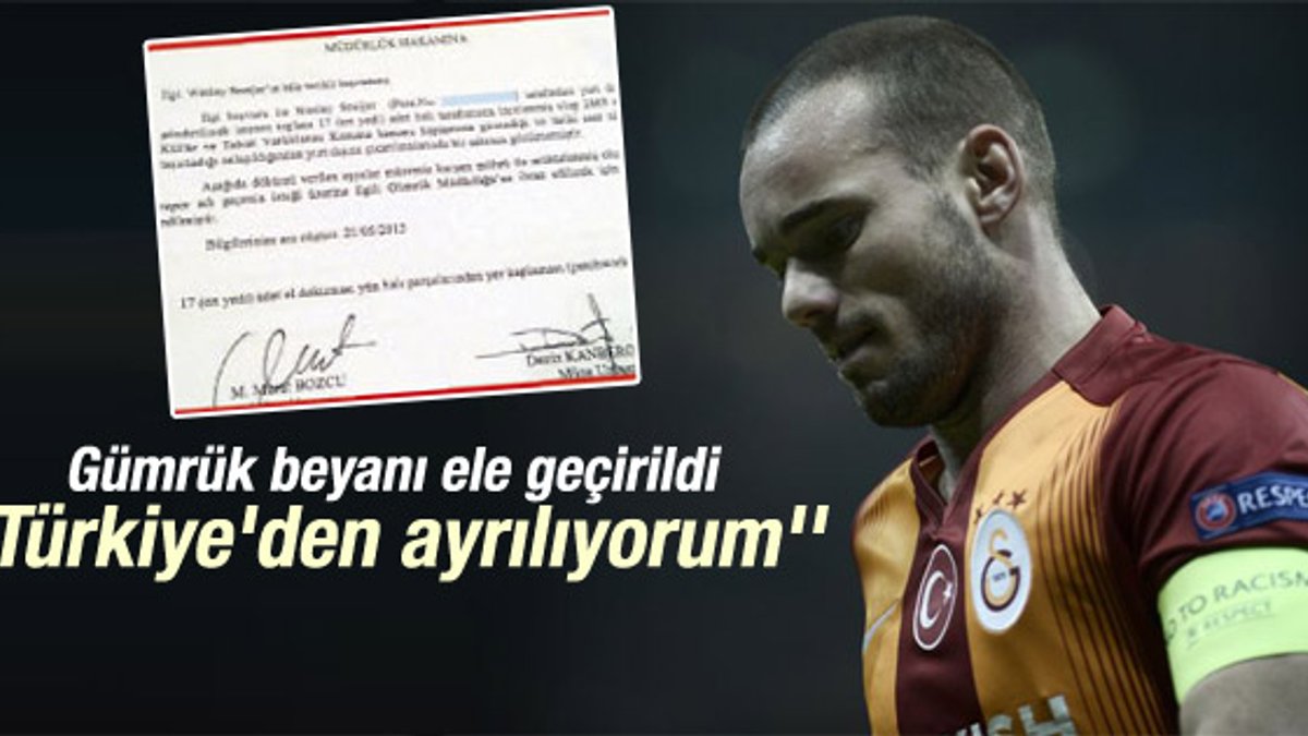Serhat Ulueren: Sneijder, Galatasaray'dan ayrılıyor