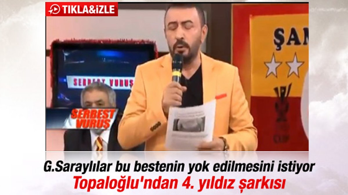 Mustafa Topaloğlu'ndan Galatasaray'a özel şarkı - İZLE
