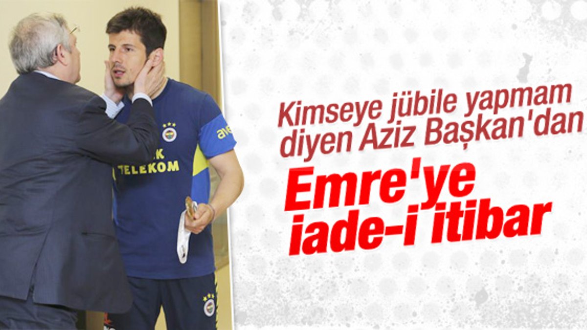 Fenerbahçe'den Emre Belözoğlu'na iade-i itibar
