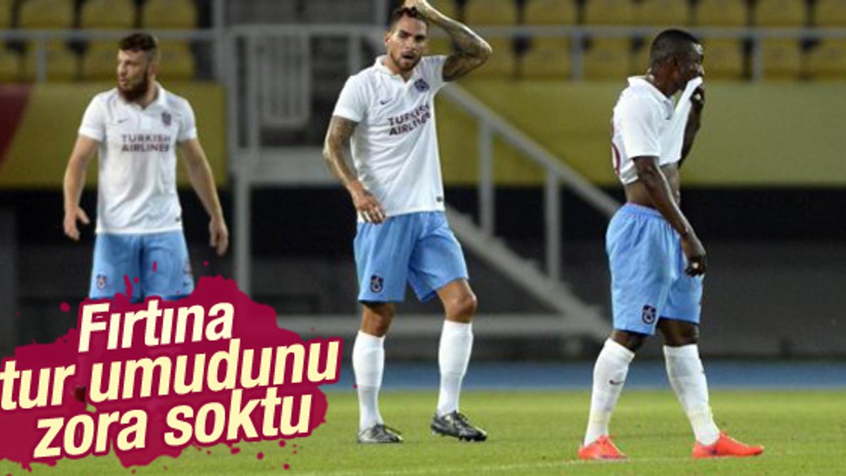 Trabzonspor Makedon Rabotnicki'ye 1-0 yenildi