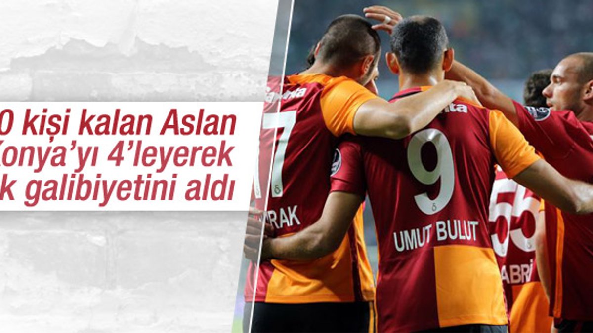 Galatasaray Konya'dan 3 puanla döndü