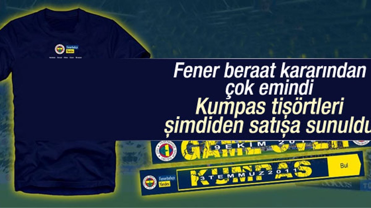 Fenerbahçe KUMPAS tişörtlerini duyurdu