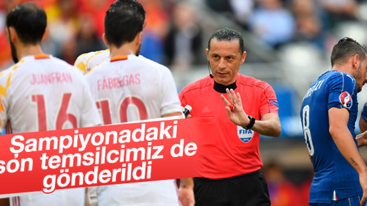 Cüneyt Çakır EURO 2016'ya veda etti